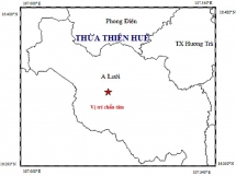 Động đất 2,4 độ richter ở Thừa Thiên Huế