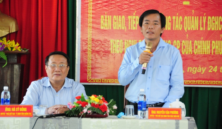 thua thien hue ban giao gan 1000 nhan khau cho tinh quang tri