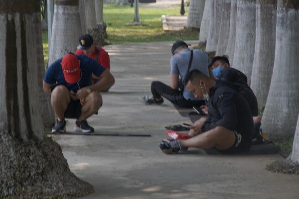 da nang nhieu truong hop van khong deo khau trang o noi cong cong