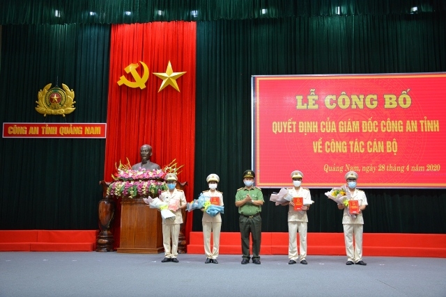 Công bố quyết định điều động, bổ nhiệm nhân sự chủ chốt của Giám đốc Công an tỉnh Quảng Nam