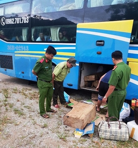 Quảng Nam: Tạm giữ 11 hộp gỗ dổi hương dấu trên xe khách