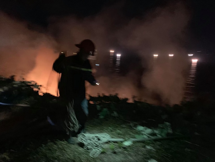 da nang rung son tra dang co chay lon