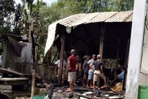 Quảng Nam: Sơ xuất khi nấu ăn, cả nhà dưới bị lửa thiêu rụi