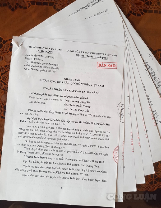 ubnd tinh quang nam thua kien doanh nghiep nhung chua chiu thi hanh ban an