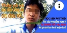 hoc sinh len mang cau cuu vi nghi giang ho chan danh