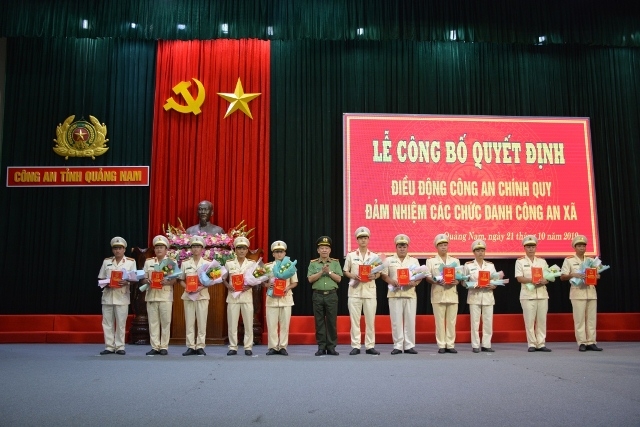 Quảng Nam: Điều động Công an chính quy đảm nhiệm các chức danh Công an xã