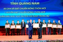 Quảng Nam đón nhận Huân chương Lao động hạng Nhất về xây dựng nông thôn mới