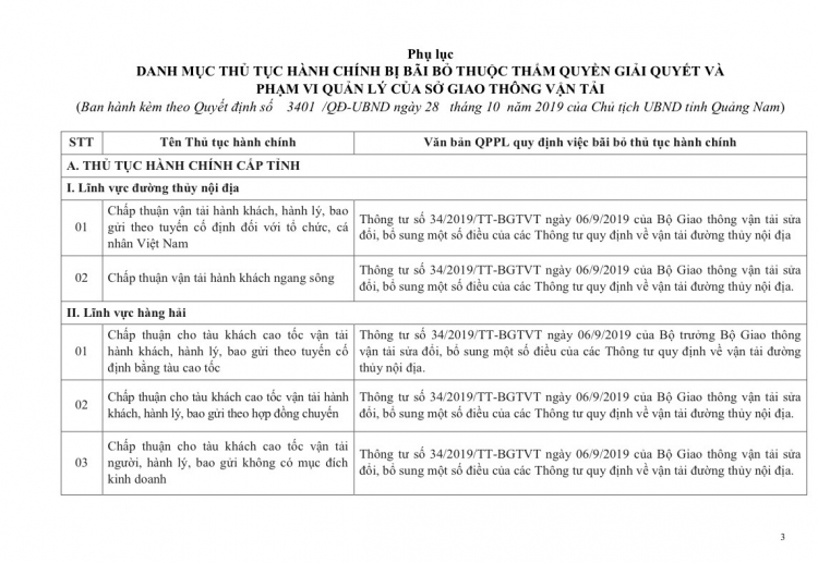 quang nam bai bo 05 thu tuc hanh chinh thuoc tham quyen cua so giao thong van tai