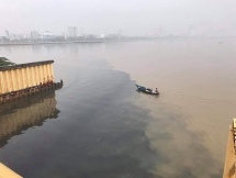 nuoc thai tu dao xanh nhuom den mot goc song han so tnmt da nang noi gi