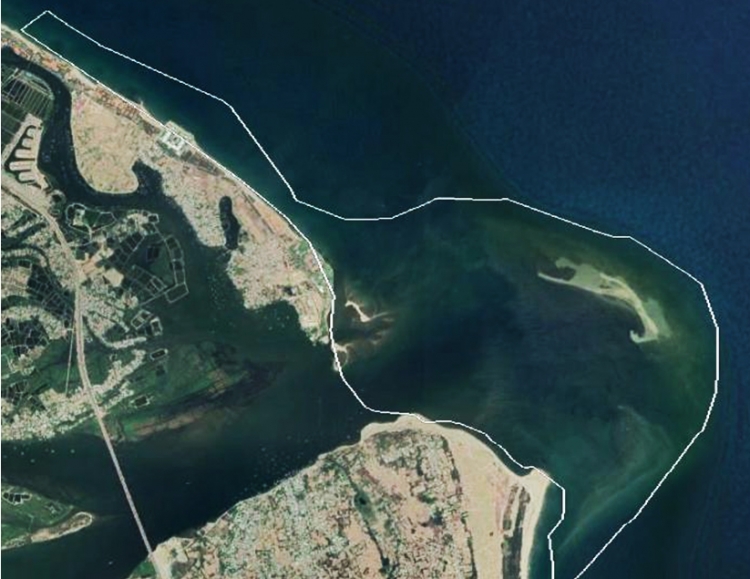 “Đảo khủng long” ở Cửa Đại liên tục biến hóa hình dạng