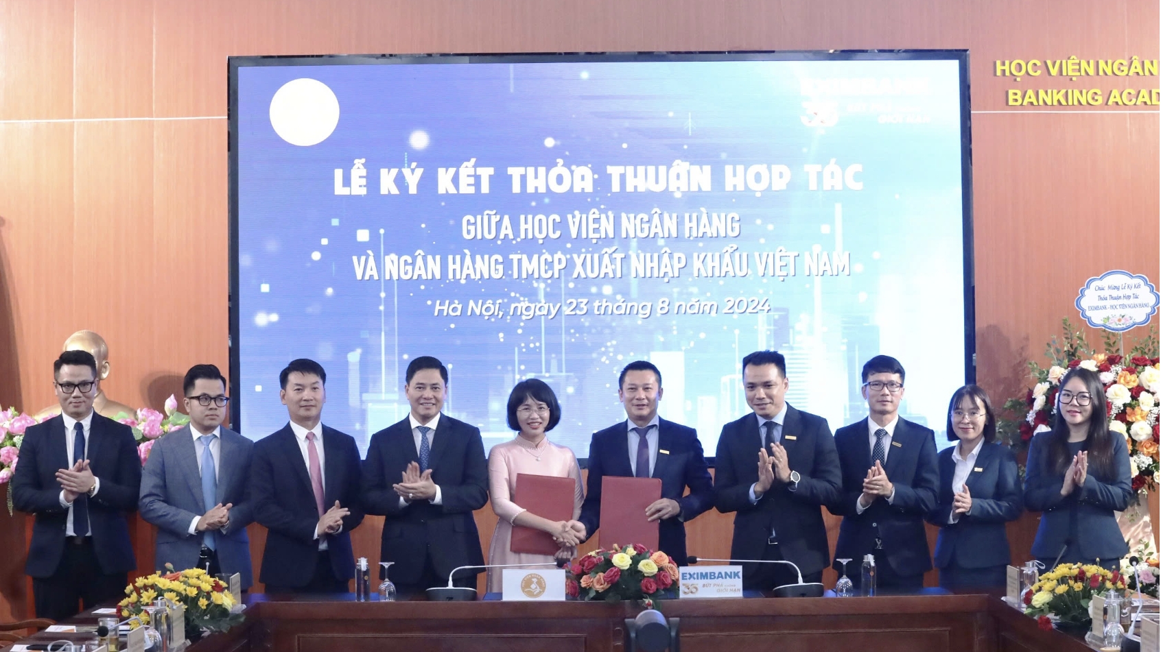 Học viện Ngân hàng hợp tác toàn diện cùng Eximbank