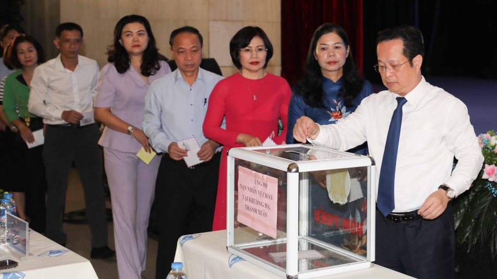 Công đoàn ngành Giáo dục Hà Nội phát động ủng hộ nạn nhân vụ cháy tại Khương Hạ