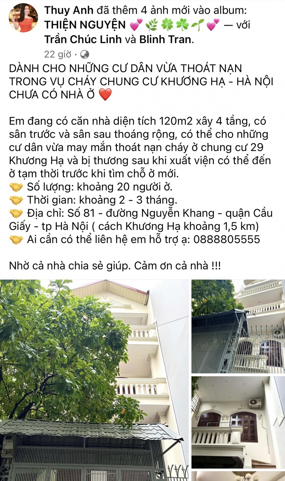 Ấm áp tình người trong cơn hoạn nạn