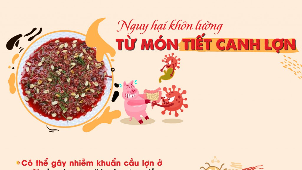 Nguy hại khôn lường từ món tiết canh lợn