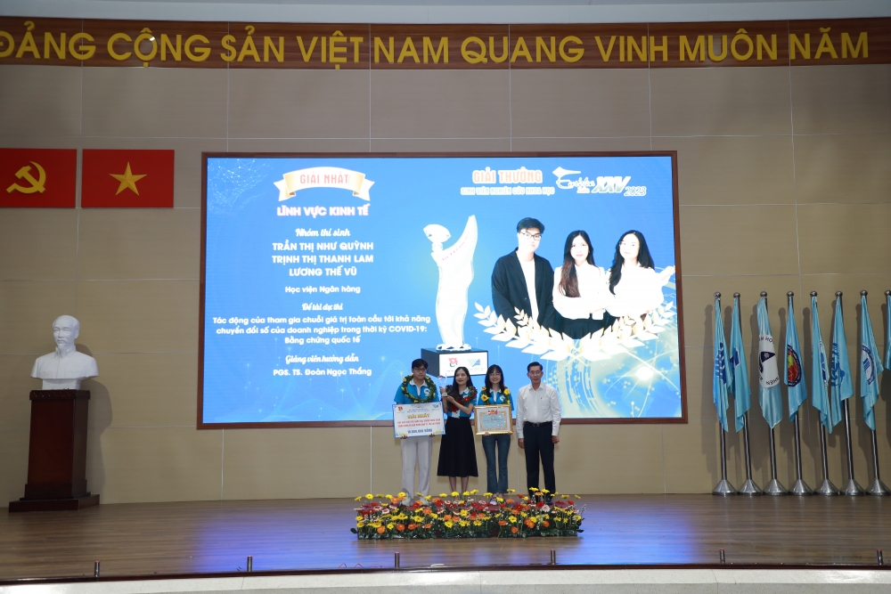 Hành trình nghiên cứu khoa học của nhóm sinh viên Học viện Ngân hàng