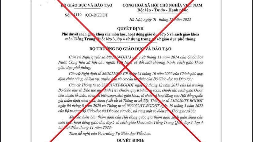 Bộ GD &ĐT đề nghị xử lý hành vi xuyên tạc Quyết định phê duyệt sách giáo khoa
