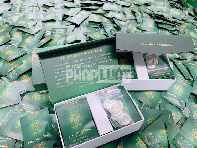 Thổi phồng viên ngậm thơm miệng Trinh Nữ Vương có tác dụng "se khít" âm đạo