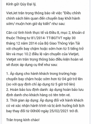 chay dua voi thong bao cua vietjet air