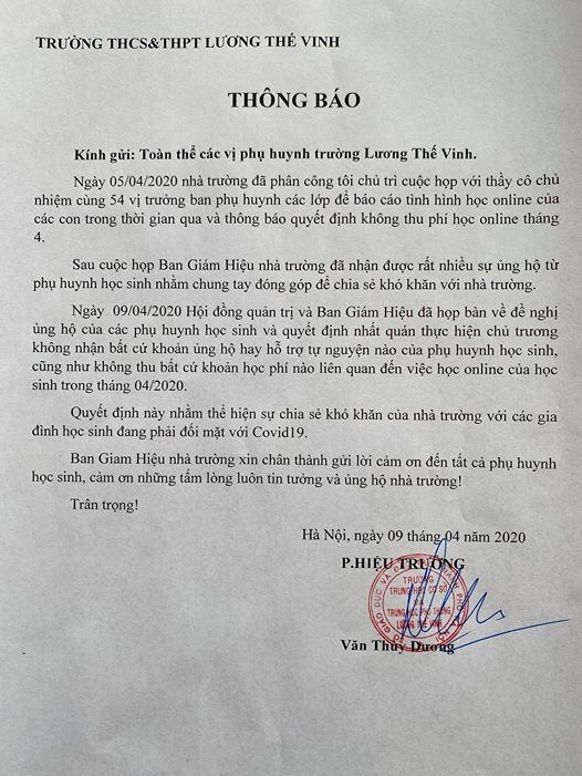 thu hoc phi day online co phu huynh buc xuc co nguoi thi tu hao