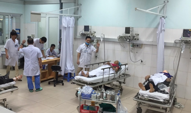 Sập giàn giáo ở Hải Phòng, 1 người mất tích, 7 người bị thương