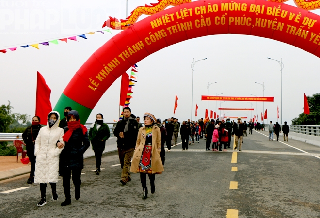 Cây cầu thứ 7 bắc qua sông Hồng tại Yên Bái chính thức được khánh thành