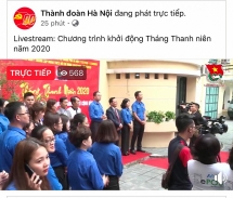 tuoi tre thu do livestream khoi dong thang thanh nien nam 2020