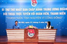 bi thu thu nhat trung uong oan doi thoai truc tuyen voi doan vien thanh nien