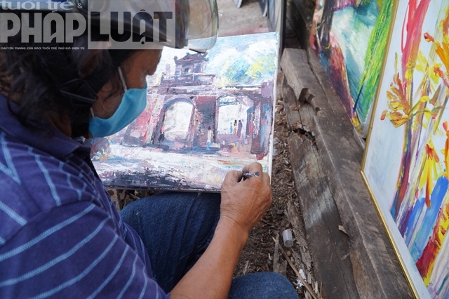 Người hoạ sĩ vẽ tranh trên cầu Long Biên ra mắt tác phẩm mới