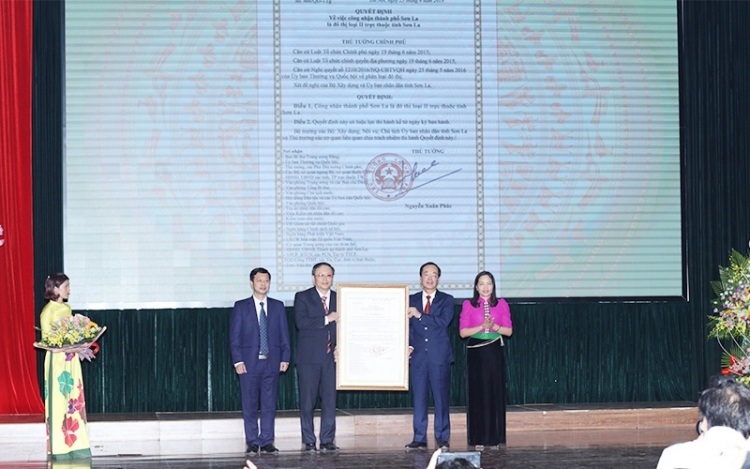 Công nhận thành phố Sơn La là đô thị loại II