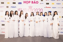 Dàn hoa hậu, á hậu diện áo dài trắng khởi động cuộc thi Hoa hậu Việt Nam 2020