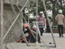 Công nhân tai nạn khi thi công dự án Hà Nội Golden Lake: Lãnh đạo phường bảo chuyện bình thường