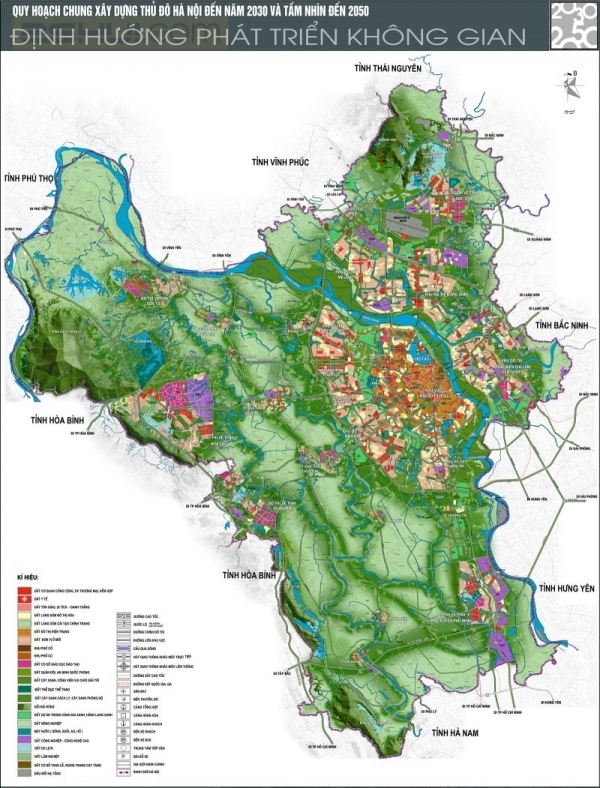 Hà Nội lập điều chỉnh tổng thể quy hoạch chung tầm nhìn đến năm 2050