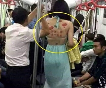 Cô gái cho thuê lưng trần để quảng cáo gây xôn xao