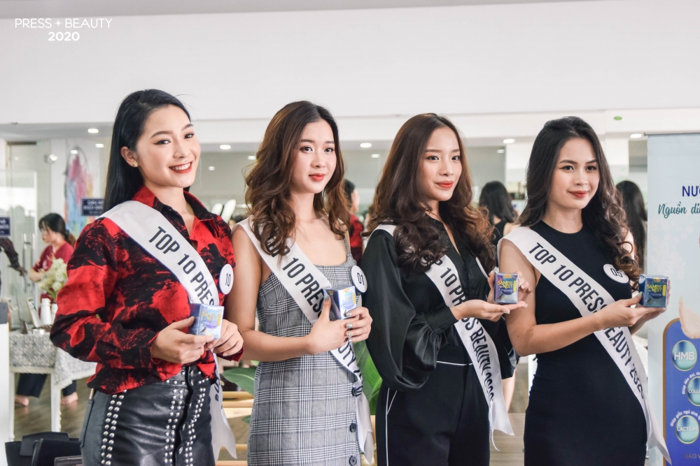 nhan sac top 10 nguoi dep truoc dem chung ket cuoc thi press beauty 2020
