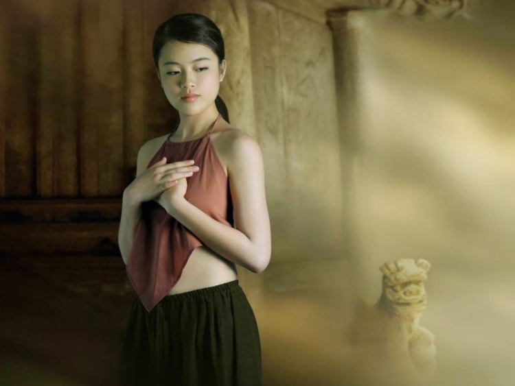 Trình diễn yếm đào thay bikini tại Hoa hậu Kinh đô ASEAN 2020