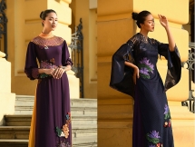 Chiêm ngưỡng bộ sưu tập áo dài với chủ đề "Sắc Thu quyến rũ"