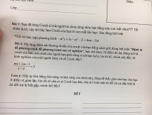 Đề thi môn Toán “chứa đầy” crush khiến dân mạng thích thú với độ đáng yêu của người ra đề
