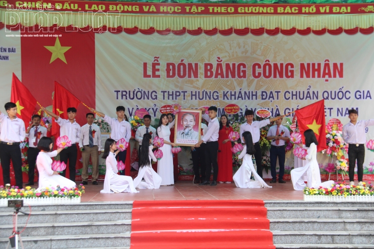 truong thpt hung khanh don bang cong nhan truong chuan quoc gia