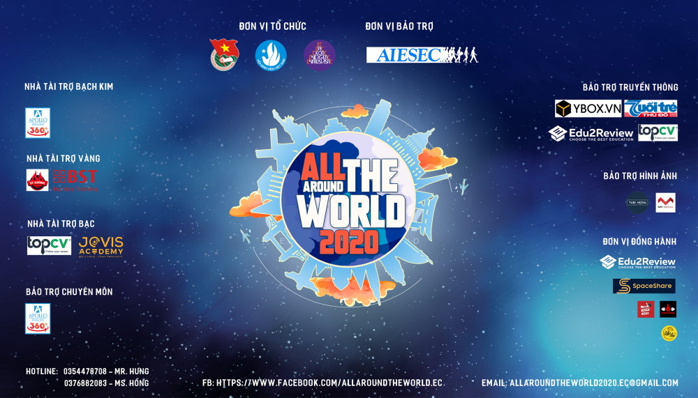 Bốn đội chơi xuất sắc có mặt trong đêm chung kết cuộc thi All Around The World 2020