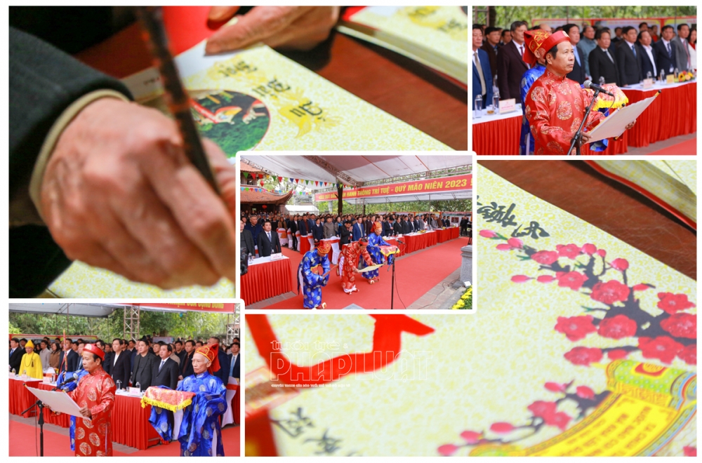Hải Dương: Lễ Khai bút đầu Xuân tại Đền thờ thầy giáo Chu Văn An