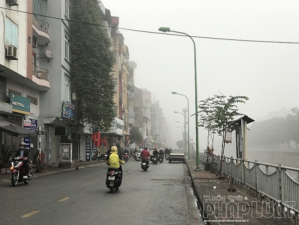 suong mu lai bao phu lay ha noi