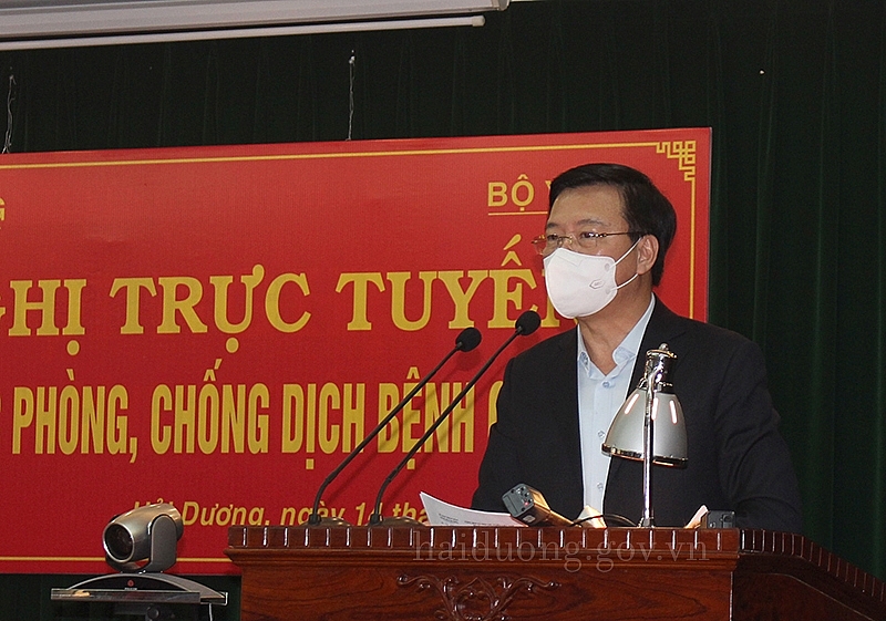 Bí thư Tỉnh ủy Hải Dương - Đồng chí Bí thư Tỉnh ủy Phạm Xuân Thăng phát biểu tại hội nghị