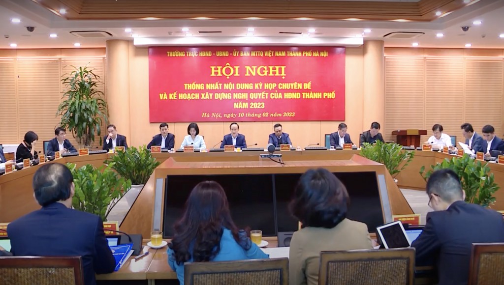 Thống nhất nội dung kỳ họp chuyên đề tháng 3 của HĐND TP Hà Nội