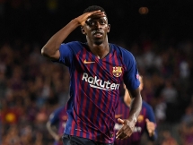 dembele vang mat khi barca hanh quan den nuoc anh