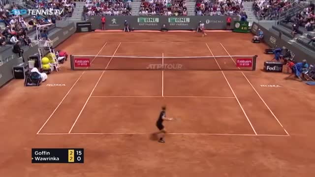 Rome Masters 2019, Goffin - Wawrinka: Xuất sắc ngược dòng