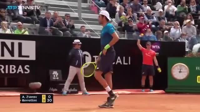 Rome Masters 2019 (vòng 2), Berrettini - A.Zverev: Bất ngờ lớn