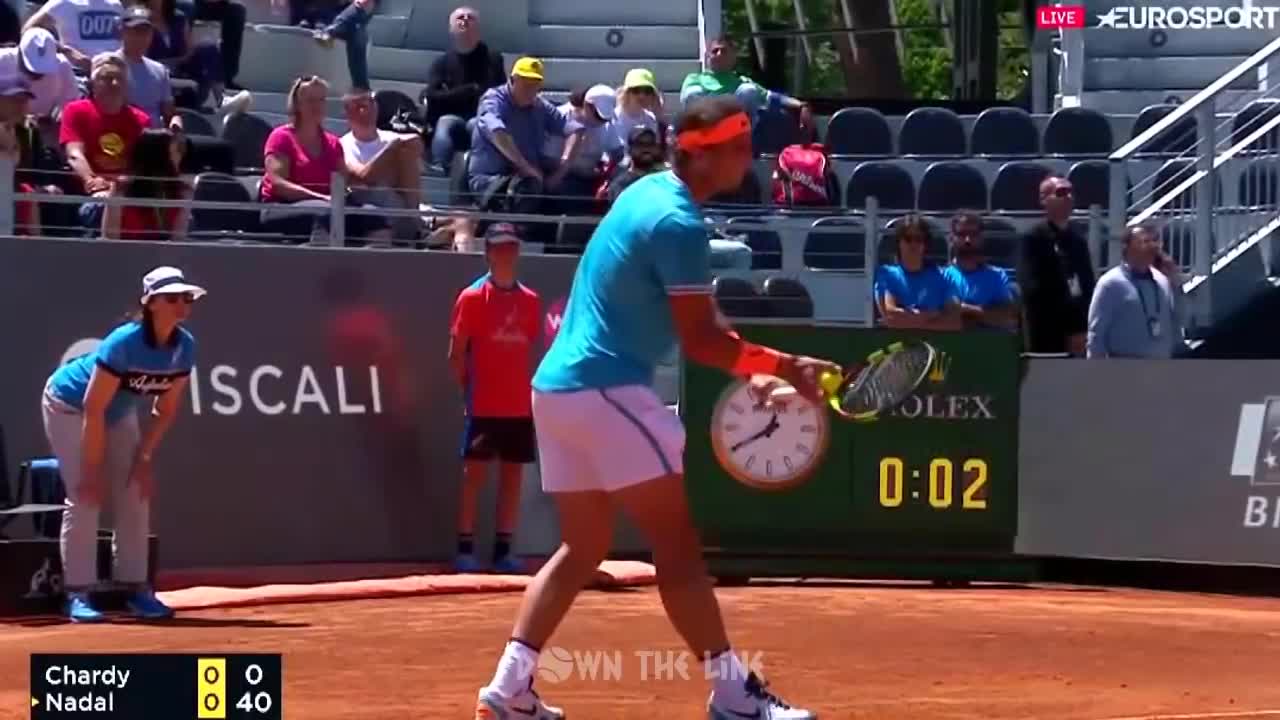 Rome Masters 2019, Rafael Nadal vs Jeremy Chardy: Không có bất ngờ