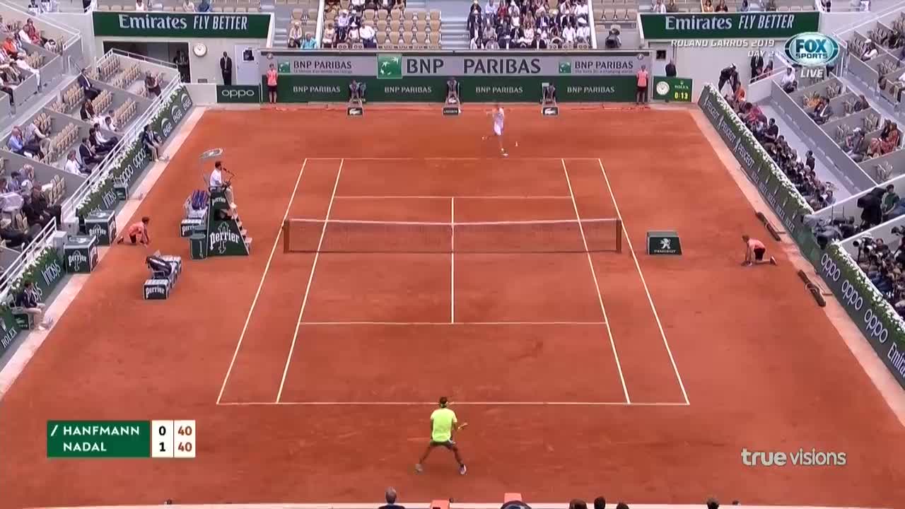 Roland Garros 2019, Nadal - Hanfmann: Ông vua sân đất nện nhẹ nhàng đi tiếp