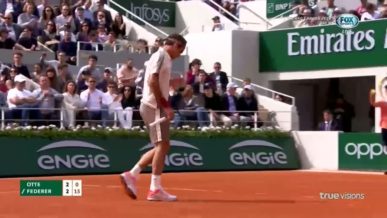 Roland Garros 2019, Federer - Otte: "Tàu tốc hành" thể hiện đẳng cấp