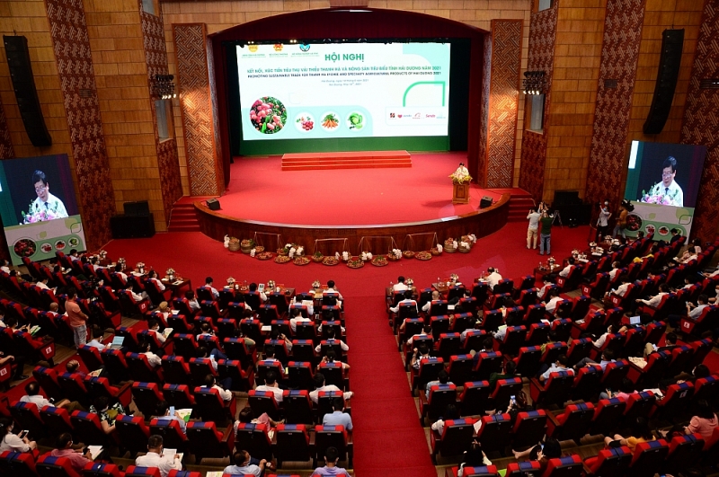 Hội nghị kết nối, xúc tiến tiêu thụ vải thiều Thanh Hà và nông sản tiêu biểu tỉnh Hải Dương 2021